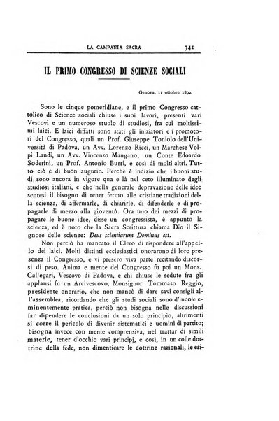 La Campania sacra monitore religioso mensile dell'Archidiocesi di Capua