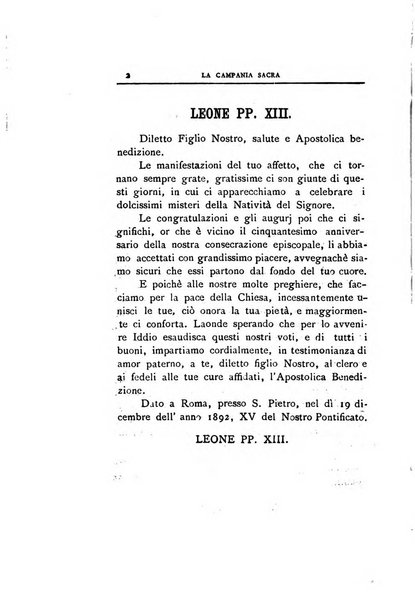 La Campania sacra monitore religioso mensile dell'Archidiocesi di Capua