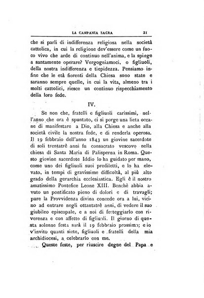 La Campania sacra monitore religioso mensile dell'Archidiocesi di Capua