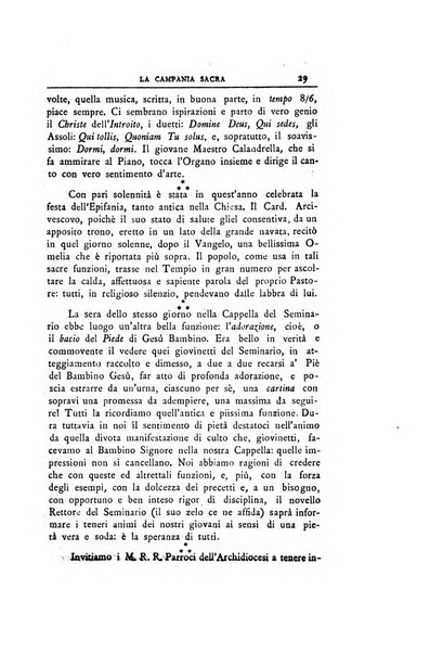 La Campania sacra monitore religioso mensile dell'Archidiocesi di Capua