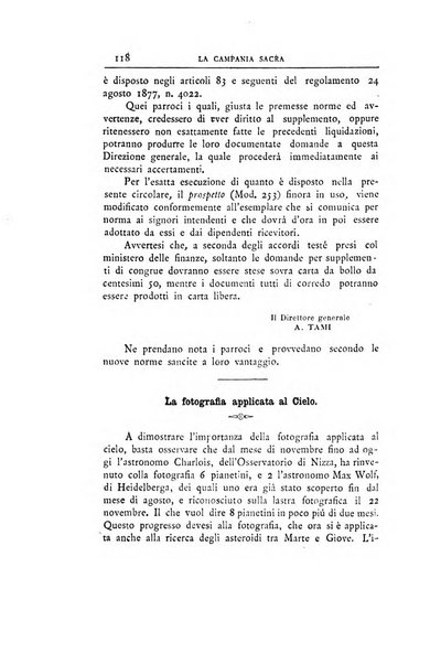 La Campania sacra monitore religioso mensile dell'Archidiocesi di Capua