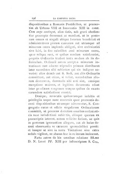 La Campania sacra monitore religioso mensile dell'Archidiocesi di Capua