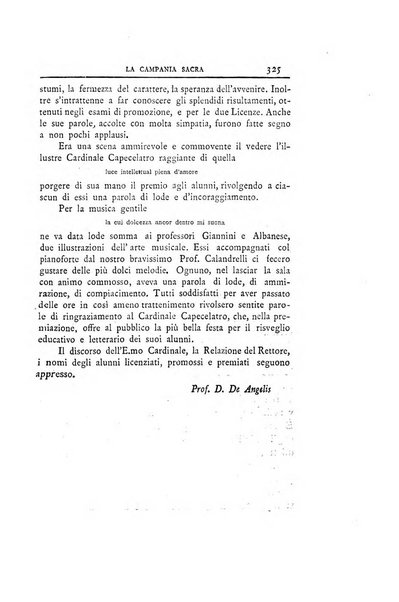 La Campania sacra monitore religioso mensile dell'Archidiocesi di Capua