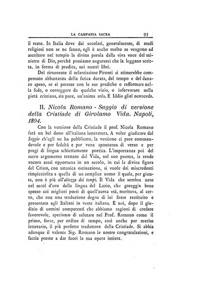 La Campania sacra monitore religioso mensile dell'Archidiocesi di Capua