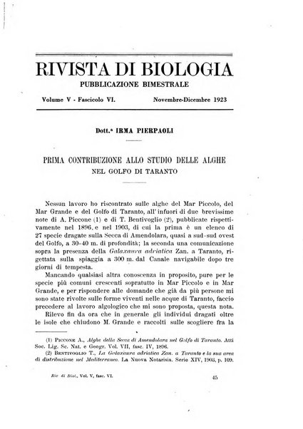 Rivista di biologia