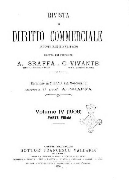 Rivista di diritto commerciale industriale e marittimo