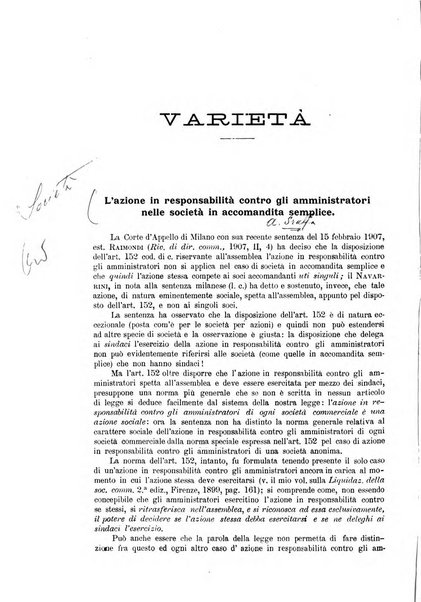 Rivista di diritto commerciale industriale e marittimo