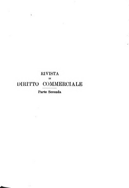 Rivista di diritto commerciale industriale e marittimo