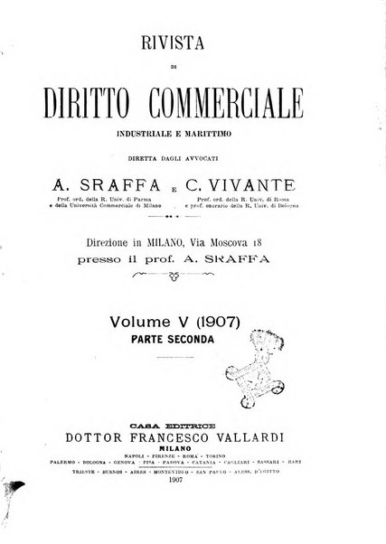 Rivista di diritto commerciale industriale e marittimo