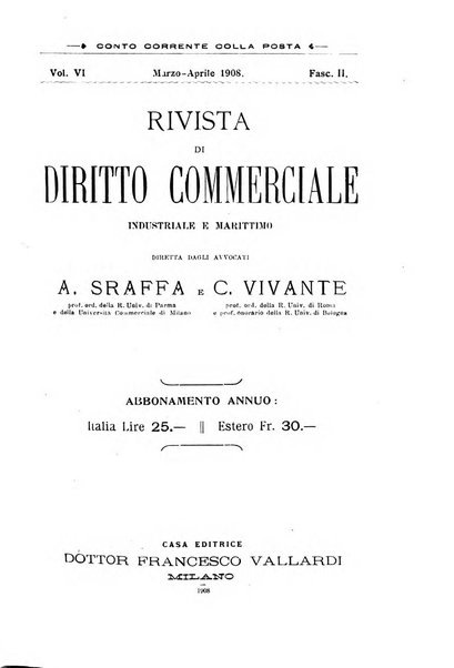 Rivista di diritto commerciale industriale e marittimo