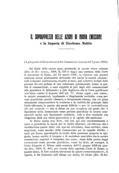 Rivista di diritto commerciale industriale e marittimo