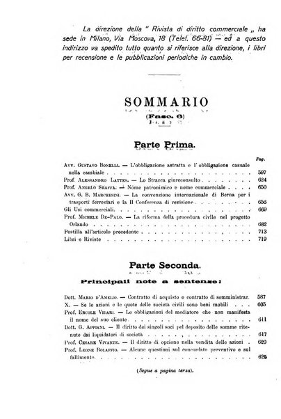 Rivista di diritto commerciale industriale e marittimo