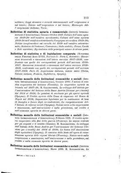 Metron rivista internazionale di statistica