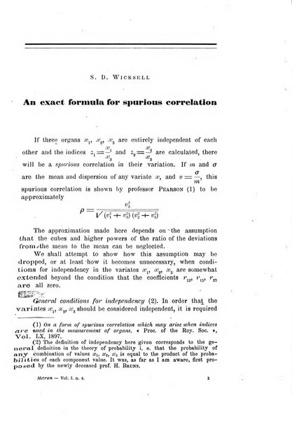 Metron rivista internazionale di statistica