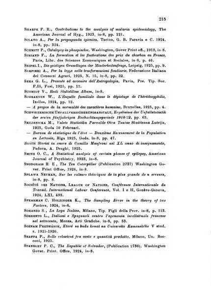 Metron rivista internazionale di statistica