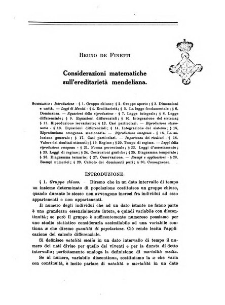 Metron rivista internazionale di statistica