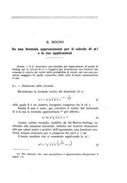 Metron rivista internazionale di statistica