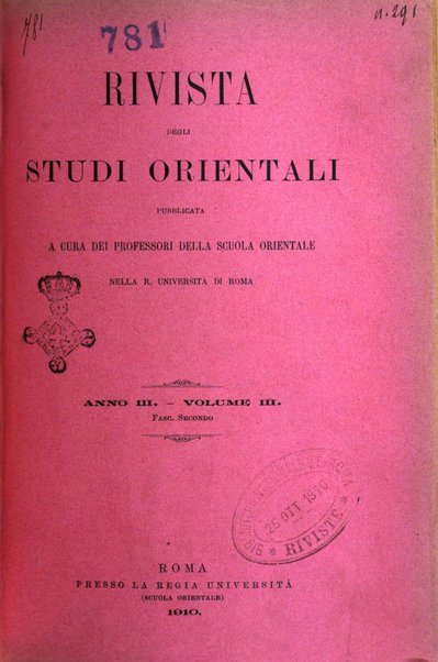 Rivista degli studi orientali