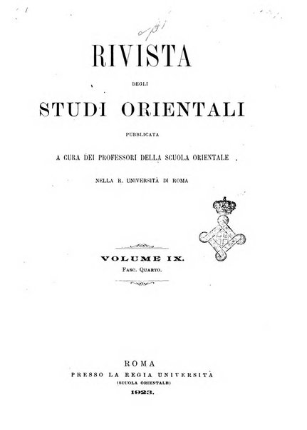 Rivista degli studi orientali