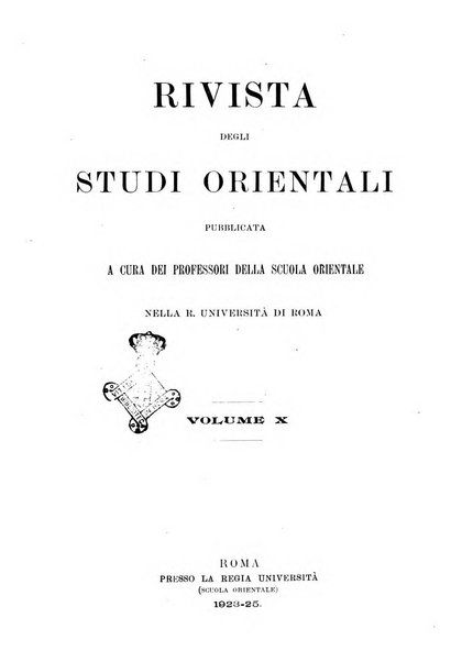 Rivista degli studi orientali