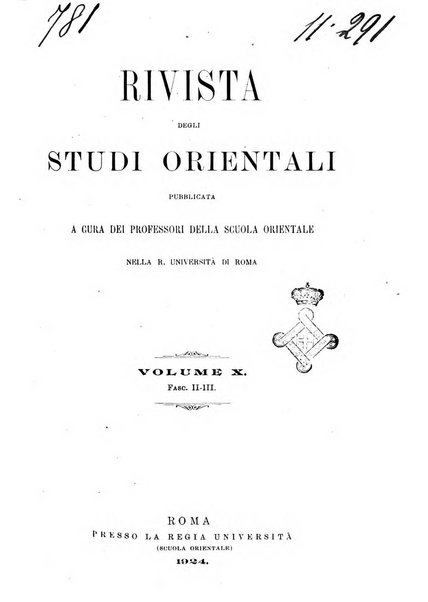 Rivista degli studi orientali