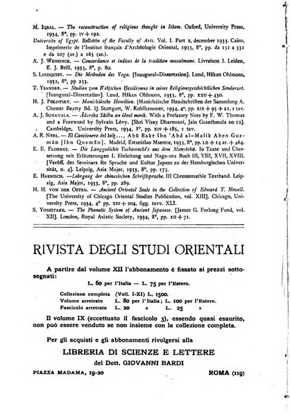 Rivista degli studi orientali