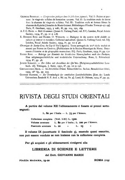 Rivista degli studi orientali