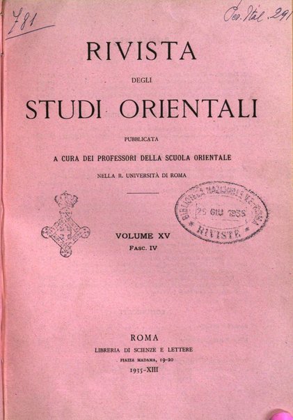 Rivista degli studi orientali