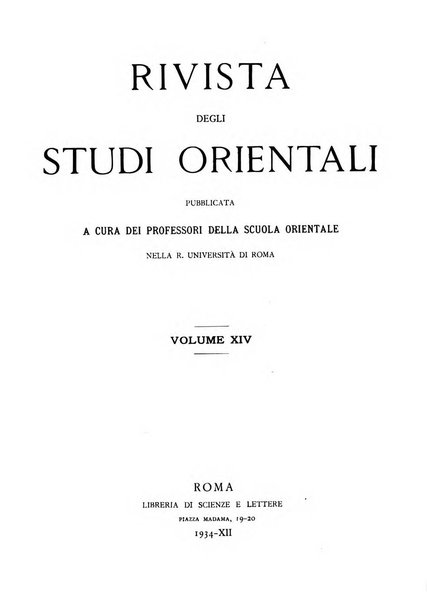 Rivista degli studi orientali