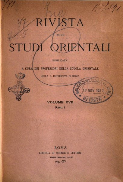 Rivista degli studi orientali