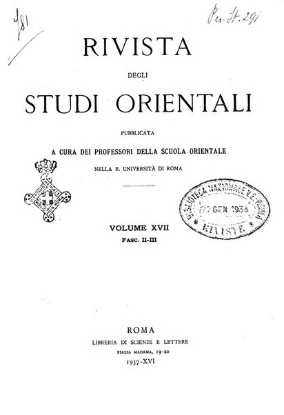 Rivista degli studi orientali