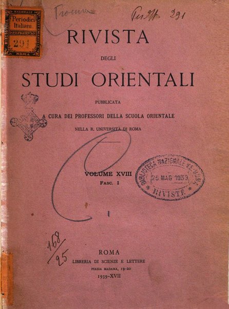 Rivista degli studi orientali