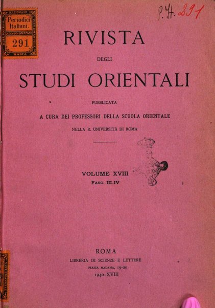 Rivista degli studi orientali