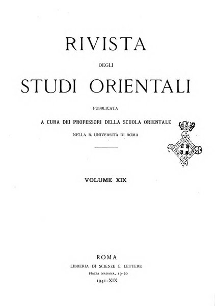 Rivista degli studi orientali