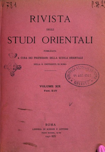 Rivista degli studi orientali