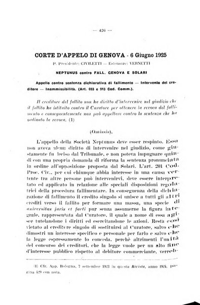 Il diritto fallimentare e delle società commerciali rivista di dottrina e giurisprudenza