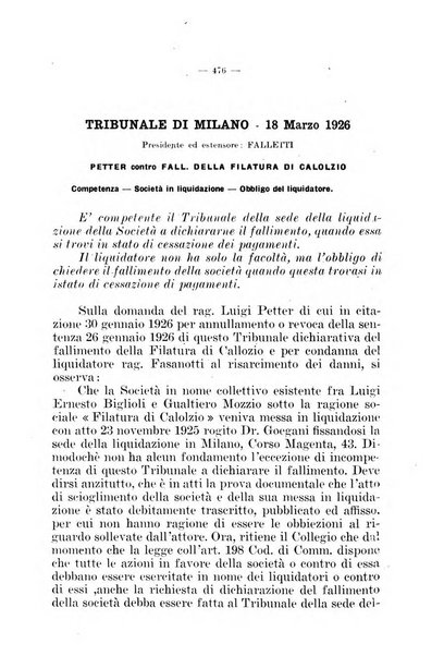 Il diritto fallimentare e delle società commerciali rivista di dottrina e giurisprudenza