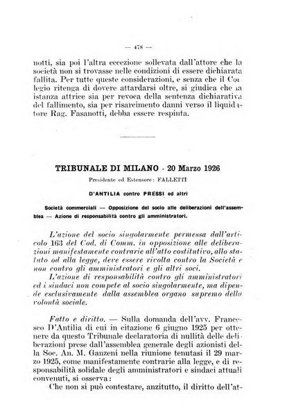 Il diritto fallimentare e delle società commerciali rivista di dottrina e giurisprudenza