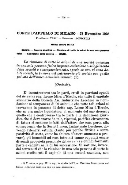 Il diritto fallimentare e delle società commerciali rivista di dottrina e giurisprudenza