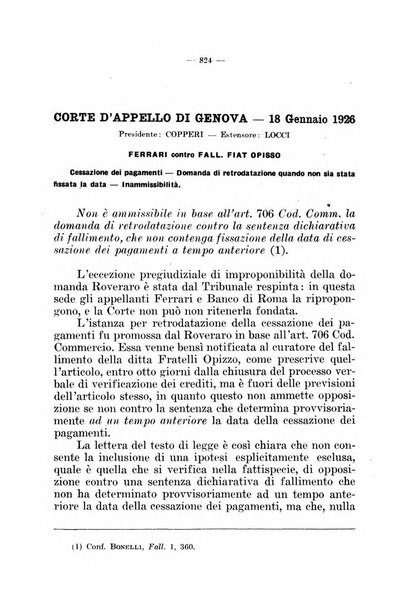 Il diritto fallimentare e delle società commerciali rivista di dottrina e giurisprudenza