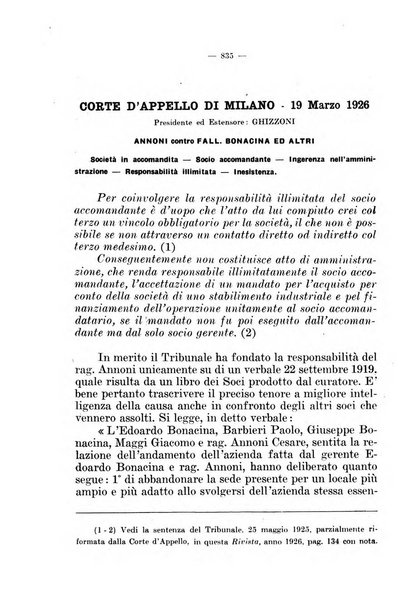 Il diritto fallimentare e delle società commerciali rivista di dottrina e giurisprudenza