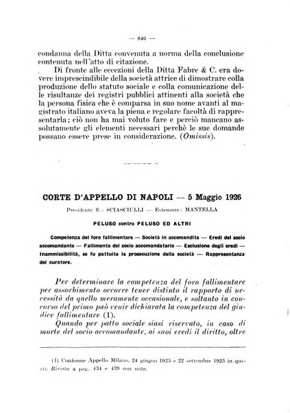 Il diritto fallimentare e delle società commerciali rivista di dottrina e giurisprudenza