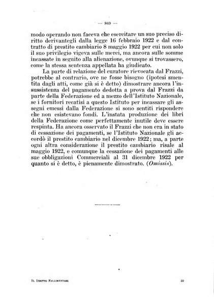 Il diritto fallimentare e delle società commerciali rivista di dottrina e giurisprudenza