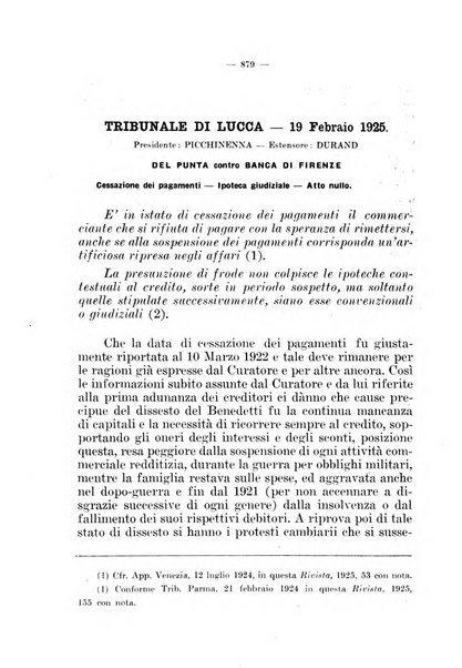 Il diritto fallimentare e delle società commerciali rivista di dottrina e giurisprudenza