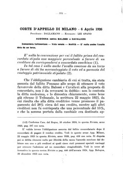 Il diritto fallimentare e delle società commerciali rivista di dottrina e giurisprudenza