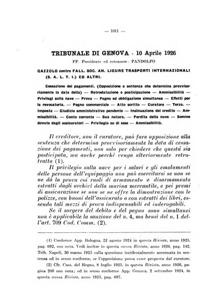 Il diritto fallimentare e delle società commerciali rivista di dottrina e giurisprudenza