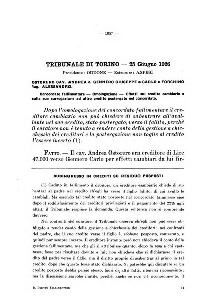 Il diritto fallimentare e delle società commerciali rivista di dottrina e giurisprudenza