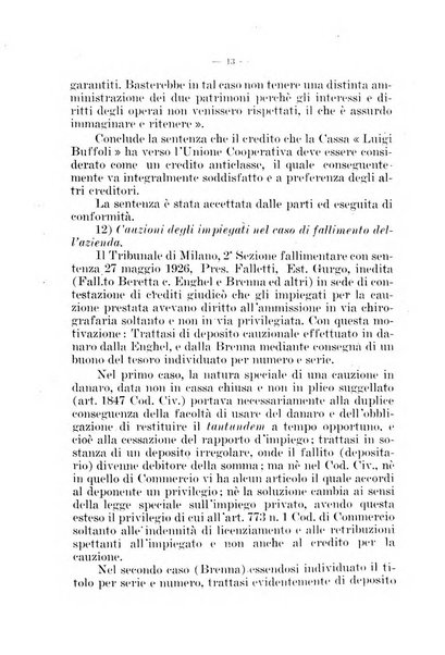 Il diritto fallimentare e delle società commerciali rivista di dottrina e giurisprudenza