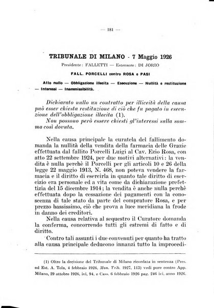 Il diritto fallimentare e delle società commerciali rivista di dottrina e giurisprudenza