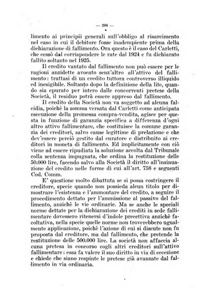 Il diritto fallimentare e delle società commerciali rivista di dottrina e giurisprudenza